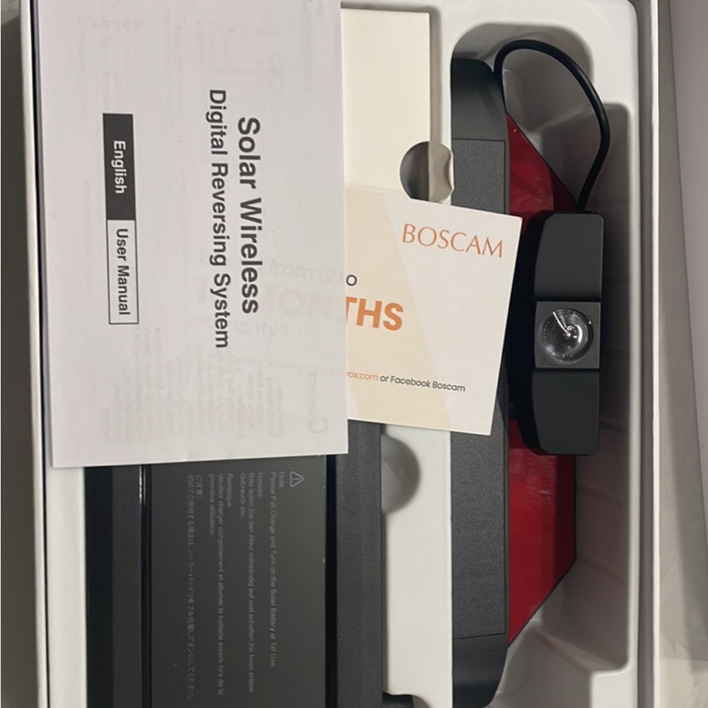 BOSCAM Solar Wireless Backup Camera